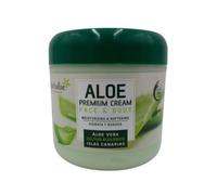 TABAIBALOE Crema Aloe Vera Premium Crema de Aloe Vera para Cara y Cuerpo, 300 ml X 4 Unidades, 1200 Mililitros