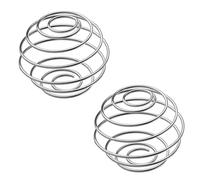 Tabanzhe 2 bolas agitadoras de botellas de leche de acero inoxidable - Bolas de batido, licuadora, batidor, mezclador de proteínas de acero inoxidable para bebidas proteicas