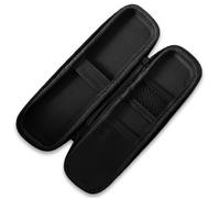 Tabanzhe Funda rígida duradera para bolígrafo, funda de transporte de EVA, funda multifuncional para plumas estilográficas, bolígrafo de acuarela y lápiz capacitivo, cepillo de maquillaje (negro),