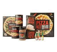 TABASCO® Kit de Pizza - 3 Salsas Picantes de 3,7ml + Set Italiano para 8 Pizzas - con Harina Tipo 00, Passata, Especias y Recetario