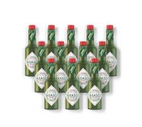 TABASCO® Salsa Jalapeño Verde - salsa suave de chiles jalapeños verdes con vinagre - pack de 12 × 60 ml - ideal para tacos, ensaladas, parrilla y más