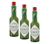 Tabasco - Verde, Salsa Picante Sabor Suave, Elaborada Con Chiles Jalapeños, Producto Típico Cocina Tex-mex, 60 Mililitro (Paquete de 3)
