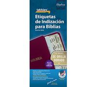 Tabbies Pestañas católicas españolas de indexación de la Biblia con bordes dorados, libros católicos del Antiguo y Nuevo Testamento, 90 pestañas incluyendo 71 libros y 19 pestañas de referencia