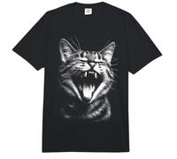 Tabby Cat 90s Felino Animal Urbano Gótico Grunge Estética Comfort Colors Adult Heavyweight T-Shirt