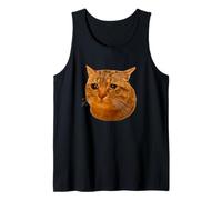 Tabby Cat Cry Funny Crying Cat Meme Hilarious Weird Cat Face Camiseta sin Mangas