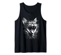 Tabby Cat Grunge Estética Felino Animal Urbano 90 Gótico Camiseta sin Mangas
