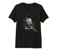 Tabby Cat In The Pocket Witch Hat Halloween Camiseta Premium