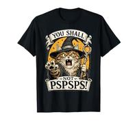 Tabby Cat Wizard You Shall Not PSPSPS Fantasy Magic Lover Camiseta