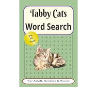 Tabby Cats Word Search: Word Searches with Easy to Read Print about Tabby Cats, Domestic Cats, Cute Cats, and more | 6x9 inches 110 pages | 50+ Puzzles ... Gift for Vacations, holidays and Free Times