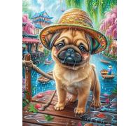 Tabby Chat Avec UNE couronne de Fleurs Rompecabezas 1000 Piezas Cartón Resistente para Mayores Mitos Animal Planta Actividad para La Mente Desconectar Rutina Garantía Satisfacción 1000 PCS