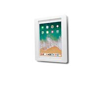 TABcare - Carcasa de acrílico antirrobo VESA para iPad Mini Air Pro de 8 Pulgadas, 9,7 Pulgadas, 10,2 Pulgadas, 11" y 12,9 Pulgadas con Kit de Montaje en Pared y Cable de Carga de ángulo de 90 Grados