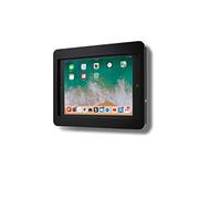 TABcare - Carcasa de acrílico antirrobo VESA para iPad Mini Air Pro de 8 Pulgadas, 9,7 Pulgadas, 10,2 Pulgadas, 11" y 12,9 Pulgadas con Kit de Montaje en Pared y Cable de Carga de ángulo de 90 Grados