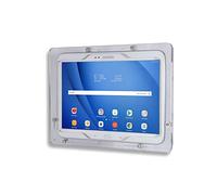 TABcare Carcasa de seguridad antirrobo de acrílico VESA para Samsung Galaxy Tab A 10.1 2016 con kit de montaje en pared (transparente, TAB A 10.1 SM-T580)