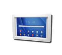 TABcare Carcasa de seguridad antirrobo para Samsung Galaxy Tab A 10.5 con kit de montaje en pared (blanco, pestaña A 10.5)