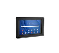 TABcare Funda de acrílico antirrobo VESA compatible con Lenovo TAB M8 FHD con kit de montaje en pared y cable de carga micro USB de 90 grados (TAB M8 FHD, negro)