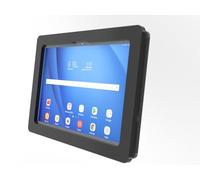 TABcare Funda de seguridad antirrobo de acrílico VESA para Lenovo Idea Tab Plus 12.1 con kit de montaje en pared y cable de carga USB C de 90 grados (negro)