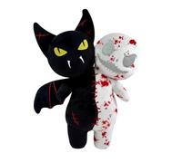 Tabiaprd Spooktacular - Peluche reversible brillante de vampiro y amigo fantasma de 9.8 pulgadas, ultrasuave, de Halloween, peluches de miedo para decoración, regalos y noches de cine