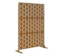 Tabique basciano con diseño atractivo acero 180x120x40cm - marrón [casa.pro]