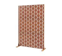 Tabique basciano con diseño atractivo acero 180x120x40cm - marrón [casa.pro]