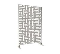 Tabique bernalda con diseño atractivo acero 180x120x40cm - beige claro [casa.pro]