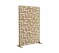 Tabique bernalda con diseño atractivo acero 180x120x40cm - marrón [casa.pro]