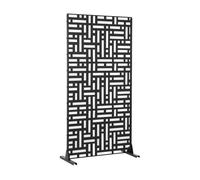 Tabique bernalda con diseño atractivo acero 180x90x40cm - negro [casa.pro]