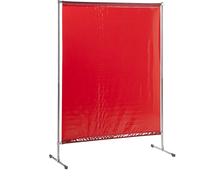Tabique de protección para soldadores BASIC, móvil A x H 1400 x 2000 mm, con norma ISO