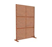 Tabique kekan exterior acero corten 180x120cm - marrón óxido [casa.pro]