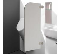 Tabique para urinario, pared de vergüenza para inodoro, montaje en pared, tabique para urinario, pared para urinario, mampara de privacidad para inodoro, pared para urinario, 90 x 40 cm (blanco, B)