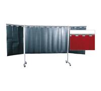 Tabique rodante de protección para soldadores modelo de 3 piezas, H x A 1930 x 3800 mm