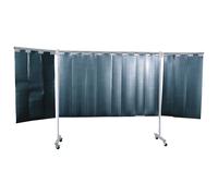 Tabique rodante de protección para soldadores modelo de 3 piezas, H x A 1930 x 3800 mm