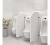 Tabique urinario, tabique de pared, panel de PVC, 400 x 900 mm, montaje en pared, para inodoros de hombres, partición de urinario, adecuado para instalaciones públicas, hoteles y oficinas.