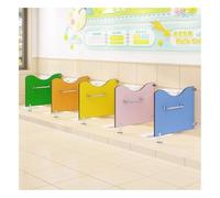 Tabiques De Baño, Deflector De Urinario De Tabique De Madera Impermeable Tablero De Separación del Baño del Jardín De Infantes con Pasamanos De Acero Inoxidable(Amarillo,60x60cm)