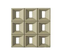 Tabiques Huecos de Poliuretano, Ladrillos Huecos para Paneles de Pared 3D DIY, decoración de Habitaciones y separadores de Arte - Ideales para dormitorios, comedores, hoteles y diseño de ESP