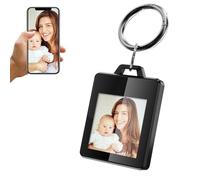 TABKSOLA Llavero con foto y pantalla E-Ink de 4 colores, personalizable por app, muestra texto e imagen, para iOS y Android, sin suscripción, regalo para amigos y familia