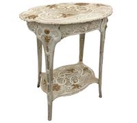 Tabla 60 cm flores de mesa de hierro 11.5kg Art Nouveau hierro mesa de estilo