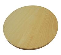 Tabla circular redonda de madera para cortar pizza de doble cara, 50 cm