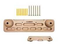 Tabla colgante de madera, tabla de entrenamiento para escalada | Tabla de entrenamiento con dedos de madera, barra para dominadas de escalada montada en la puerta, marco con asa para arrampi