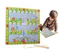 Tabla con laberinto magnético - Juguetes educativos de madera portátiles y divertidos | Puzzle de laberinto para aprender las letras 'alfabeto,para niños 'guardería', niños y niñas, niños e hijas