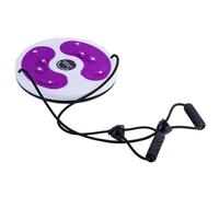 Tabla Core Ab Twister Disco de masaje for pies y cintura, disco giratorio con cordón, placa giratoria for abdomen, tabla equilibrio(Purple)