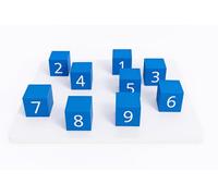 Tabla Corsi - Test de Bloques de Corsi para Evaluación de la Memoria de Trabajo Visoespacial y entrenamiento de secuencias, Material Psicopedagógico uso profesional tipo cubos de Kohs,Wisc,Wppsi, WNV.