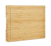 Relaxdays Tabla de Cortar Maciza para Cocina, Bambú, Beige, 5,5 x 45 x 35 cm