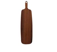 Tabla Cortar Cocina, Tabla de Cortar Tabla de cortar cocina con mango madera placa comida pizza pan fruta colgable tabla duradera antideslizante hogar(Long walnut)