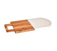 Tabla cortar madera y marmol blanco colección KINVARA