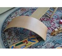 Tabla curva montessori grande, 90x33x24x1,5cmsoporta hasta 200kg, fabricada con madera de bosques sostenibles (FSC)