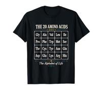 Tabla de 20 aminoácidos, Arte Molecular de bioquímica Camiseta