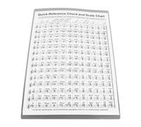 Tabla de Acordes de Arpa, Accesorios Portátiles de Práctica de Papel Revestido Duradero para Principiantes, Compone Tu Propia Música(S)