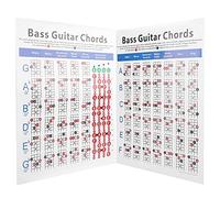 Tabla de Acordes de bajo, con Posiciones de los Dedos y Guía de Notas, Indicador de Notas Raíz, para Impresión en Lienzo, Música, Conocimiento, Arte de Pared, Póster Educativo