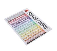 Tabla de Acordes de Guitarra, Notas y Rollos de Diapasón, Acordes Fáciles de Póster, 84 Acordes de Guitarra con Guía de Trastes para Músicos