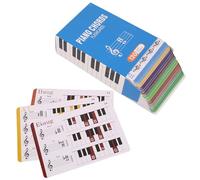 Tabla de acordes de Piano con 120 Tarjetas Flash, Herramienta educativa de Aprendizaje Musical para Adultos y niños